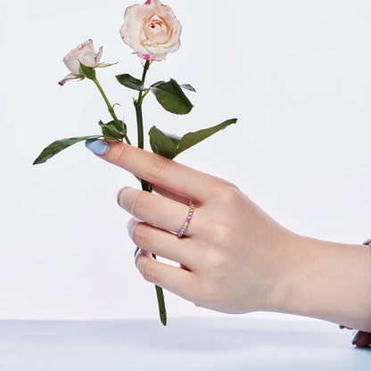 [Love's Uplift]Dazzling Resplendent Round Cut Party Ring