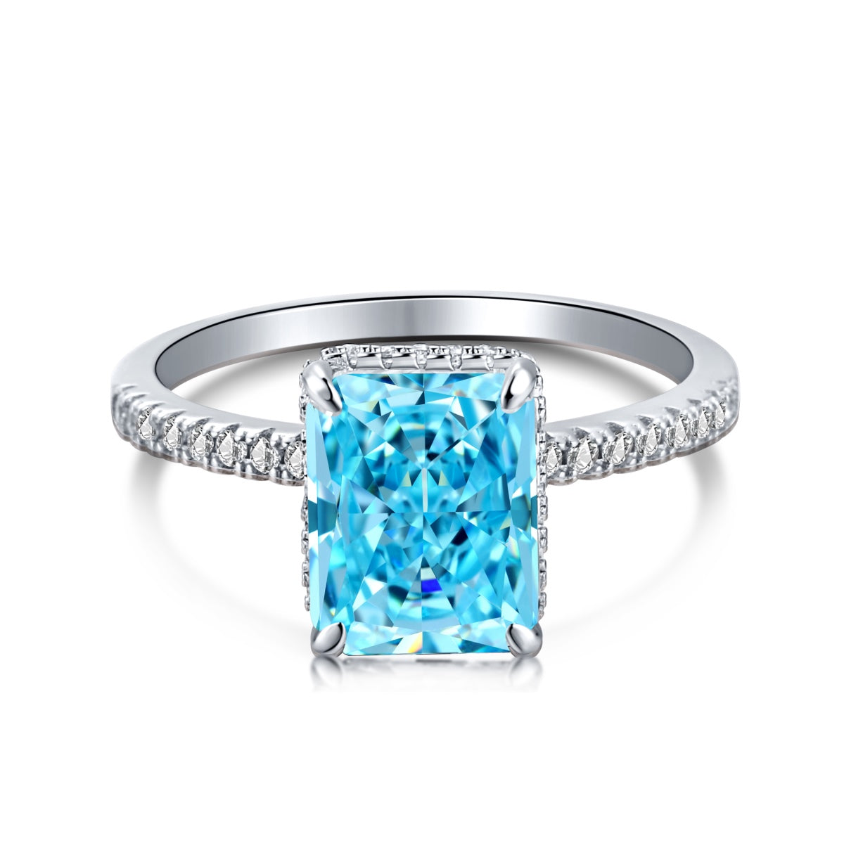 [Love's Uplift]4.0 Carat Luxurious Engagement Ring