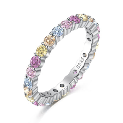 [Love's Uplift]Elegant Vivid Round Cut Daily Ring
