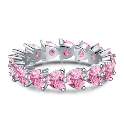 [Love's Uplift]0.25 Carat Radiant Romance Heart Cut Lover Ring