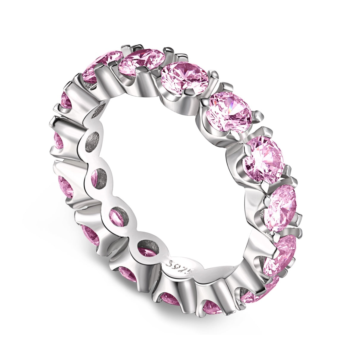 [Love's Uplift]Eternity Round Cut Tennis Ring