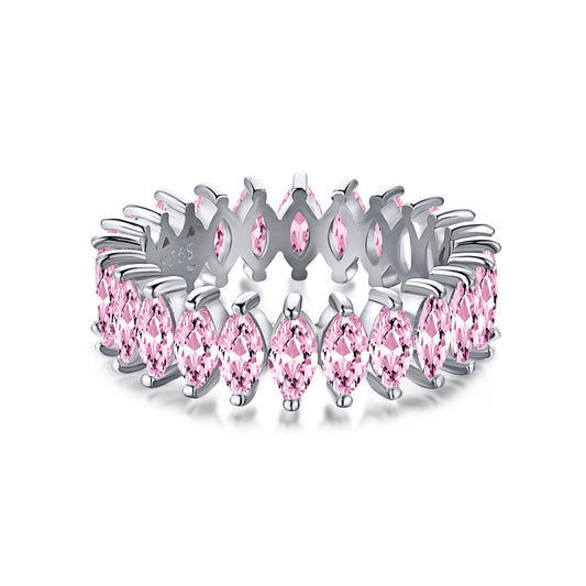 [Love's Uplift]Gorgeous Marquise Cut Tennis Ring