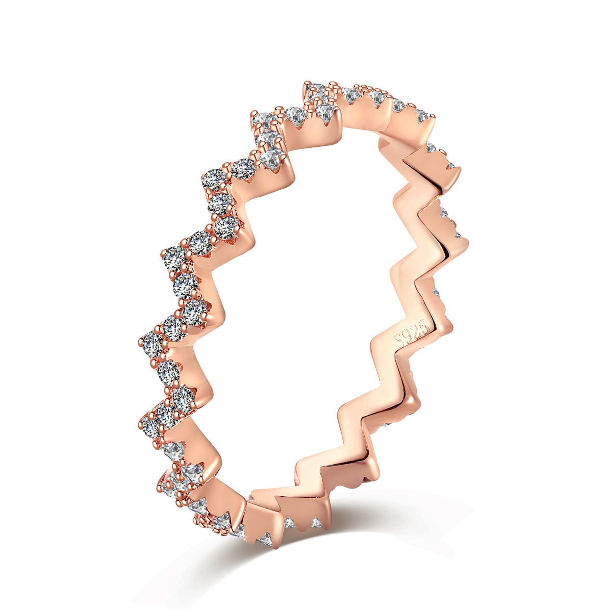 [Love's Uplift]Delicate Enchanting Wave Shape Daily Ring