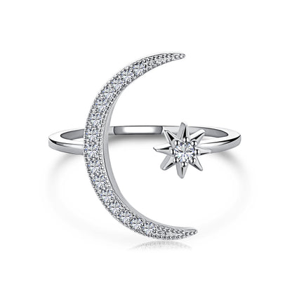 [Love's Uplift]Eternity Moon & Star Ring