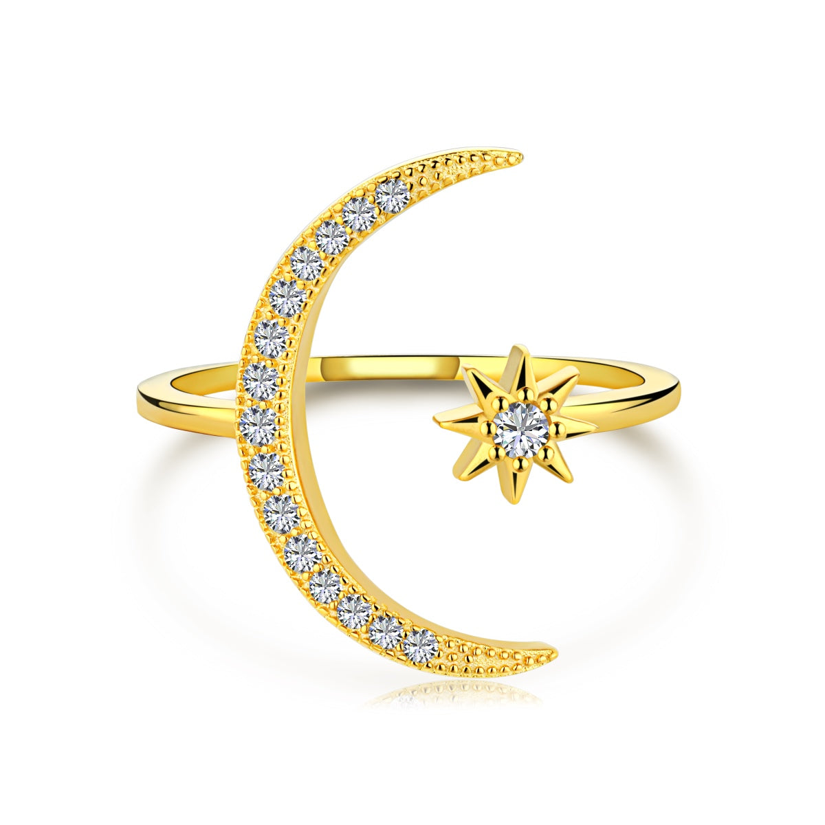 [Love's Uplift]Eternity Moon & Star Ring