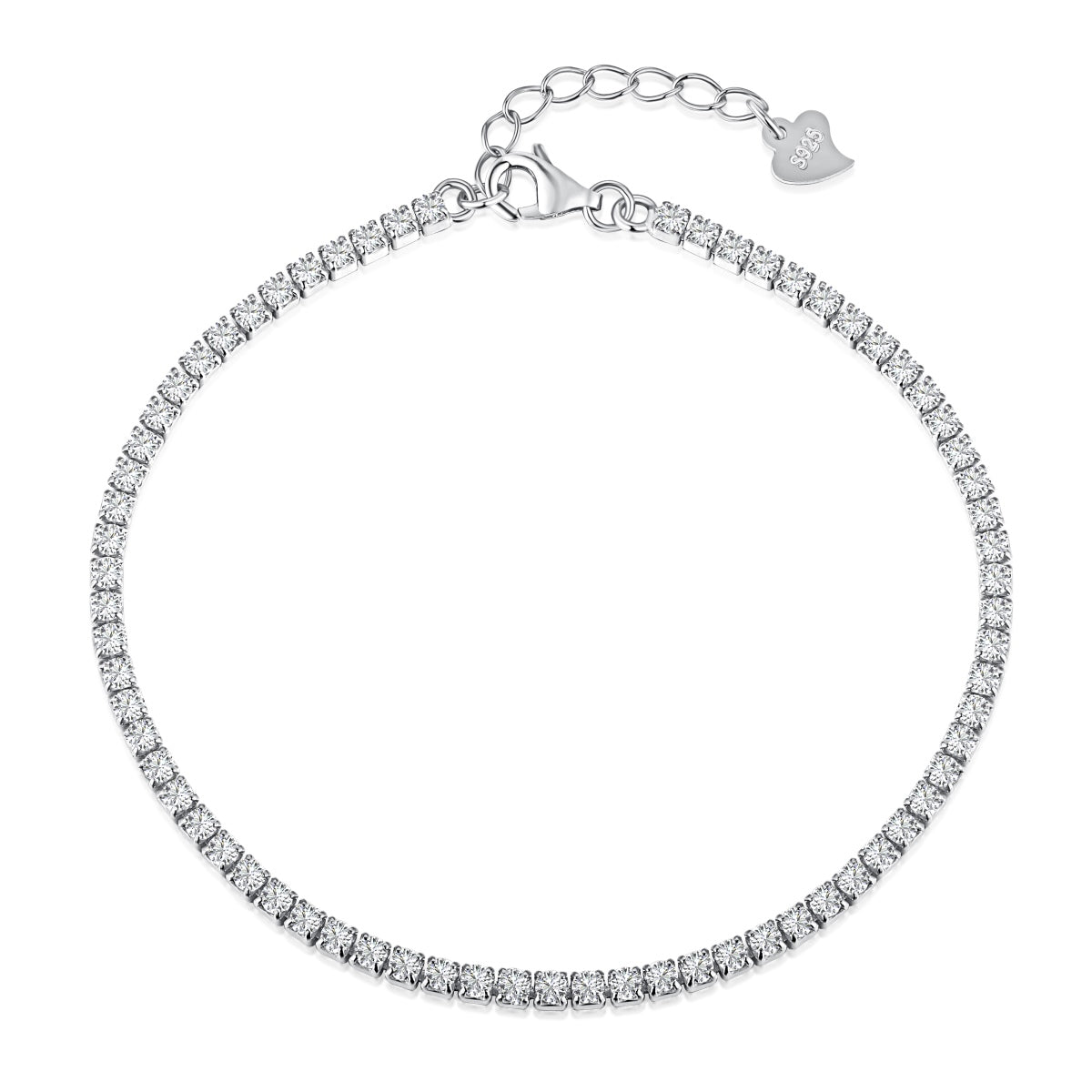 [Love's Uplift]Radiant Shinning Princess Cut Tennis Bracelet