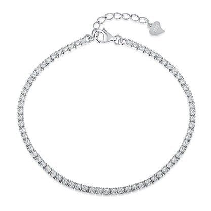 [Love's Uplift]Radiant Shinning Princess Cut Tennis Bracelet