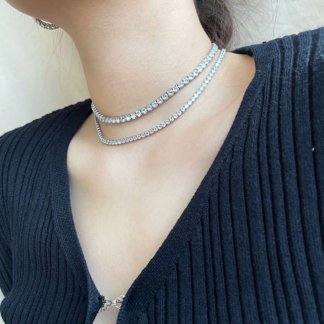 [Love's Uplift]Elegant Tennis Chain Necklace