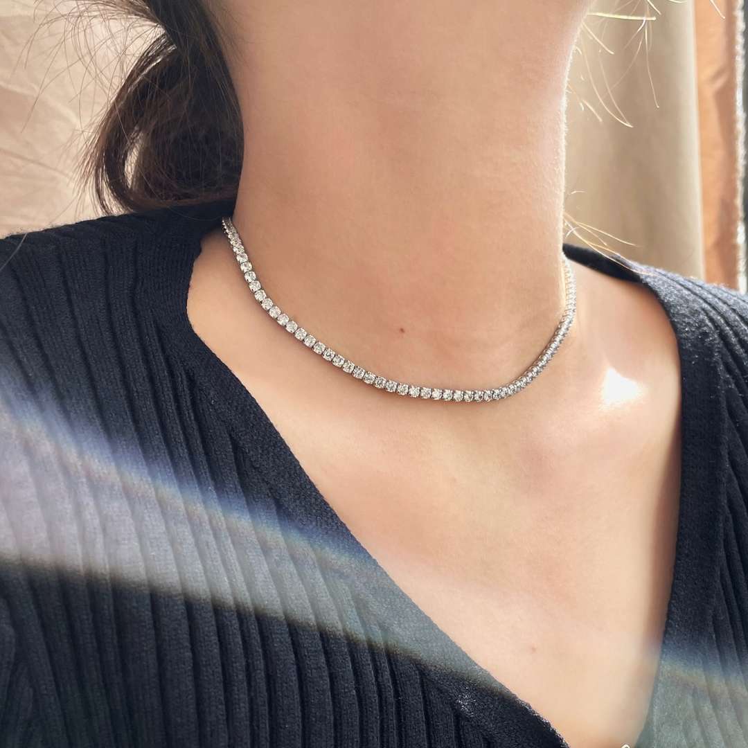 [Love's Uplift]Elegant Tennis Chain Necklace