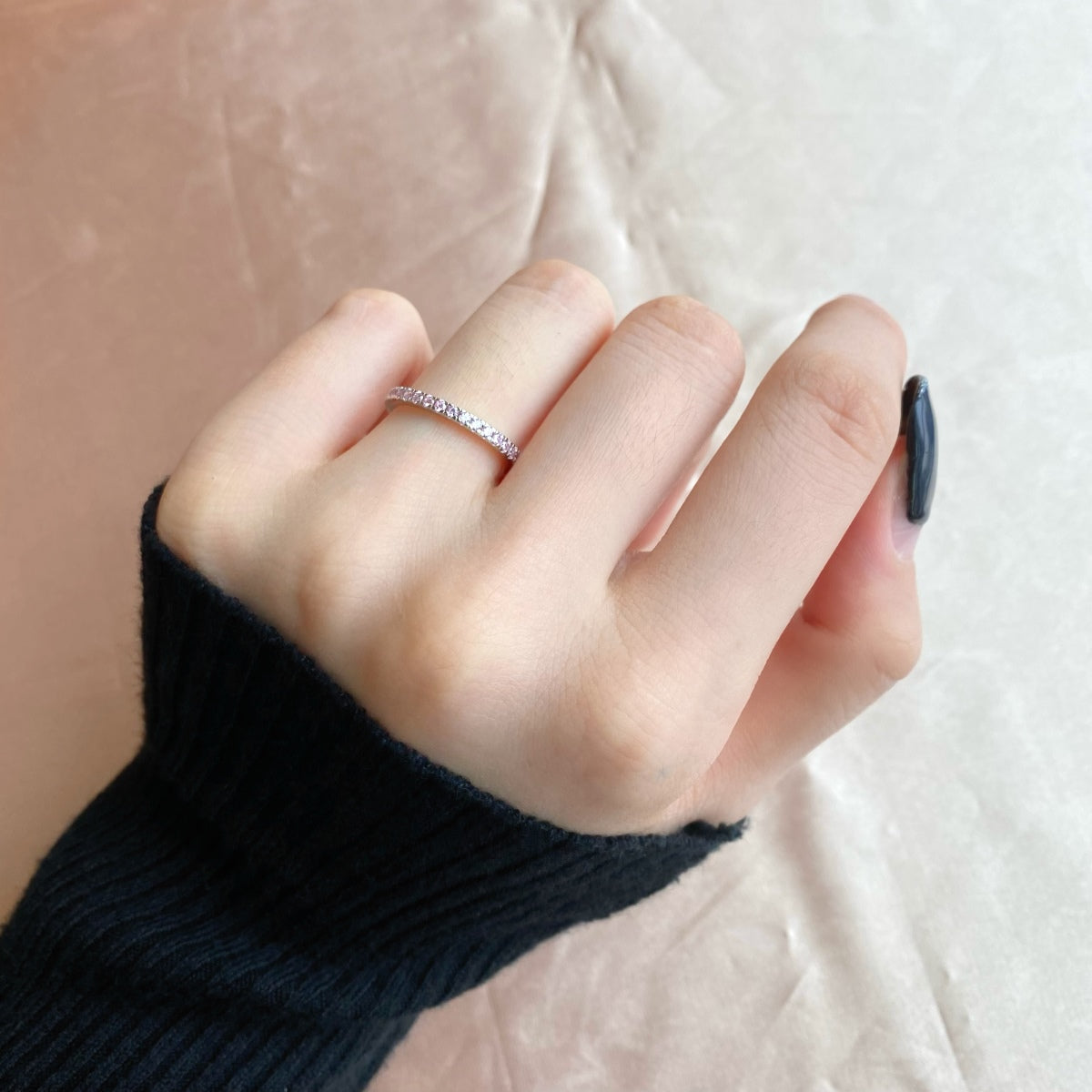 [Love's Uplift]Delicate Sparkling Round Cut Daily Ring