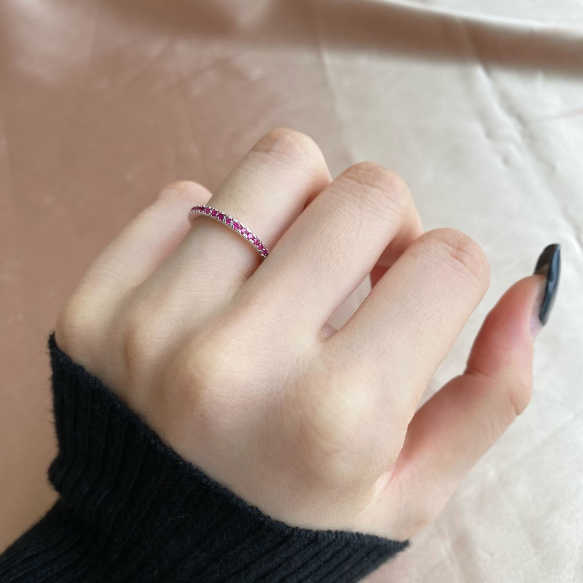 [Love's Uplift]Delicate Sparkling Round Cut Daily Ring