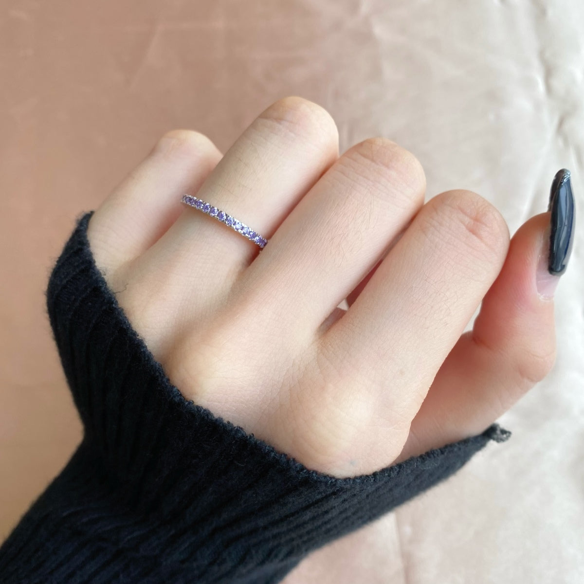 [Love's Uplift]Delicate Sparkling Round Cut Daily Ring
