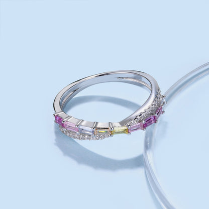 [Love's Uplift]Energetic Elegant Radiant Cut Party Ring