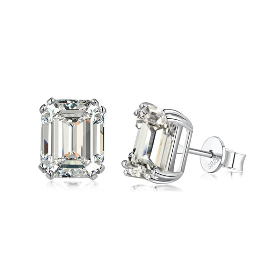 [Love's Uplift]Dazzling Square Shape Earrings