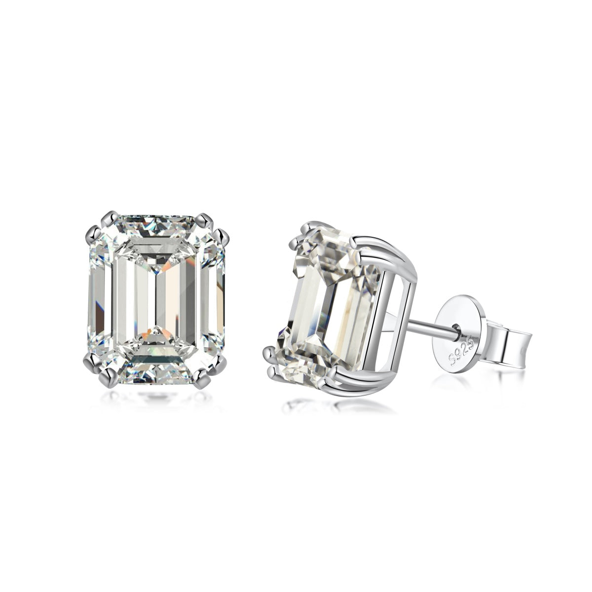 [Love's Uplift]Dazzling Square Shape Earrings