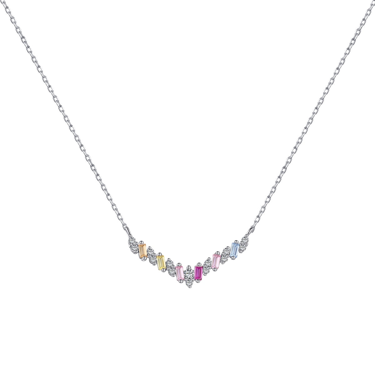 [Love's Uplift]Dazzling Rainbow Necklace