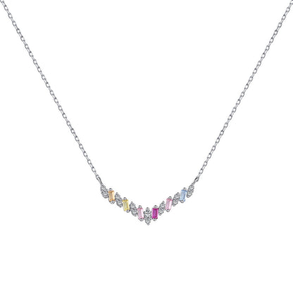 [Love's Uplift]Dazzling Rainbow Necklace