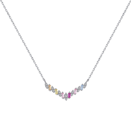 [Love's Uplift]Dazzling Rainbow Necklace