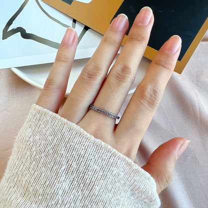 [Love's Uplift]Delicate Sparkling Round Cut Daily Ring