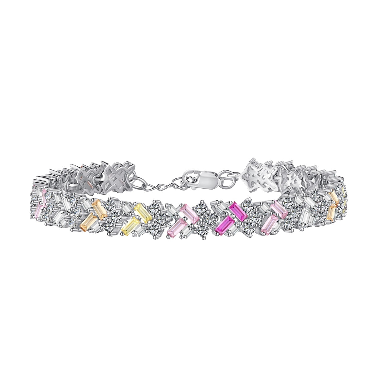 [Love's Uplift]Dazzling Unique Multi Shape Daily Bracelet