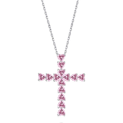 [Love's Uplift]Radiant Cross Shape Necklace