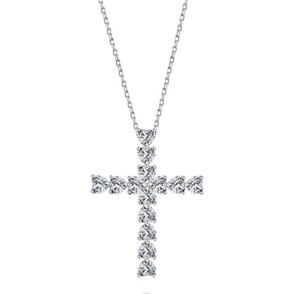 [Love's Uplift]Radiant Cross Shape Necklace