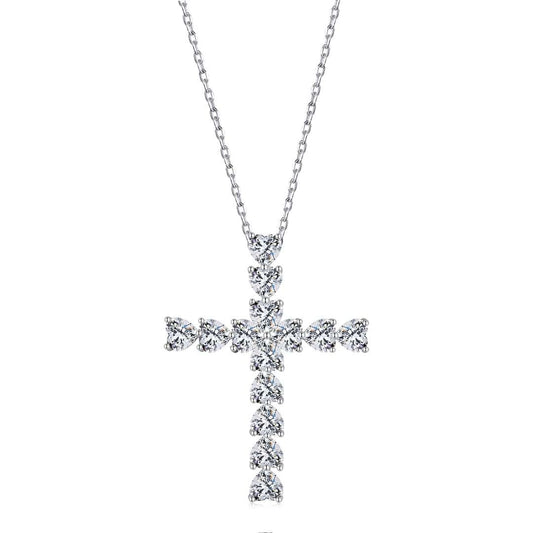 [Love's Uplift]Radiant Cross Shape Necklace