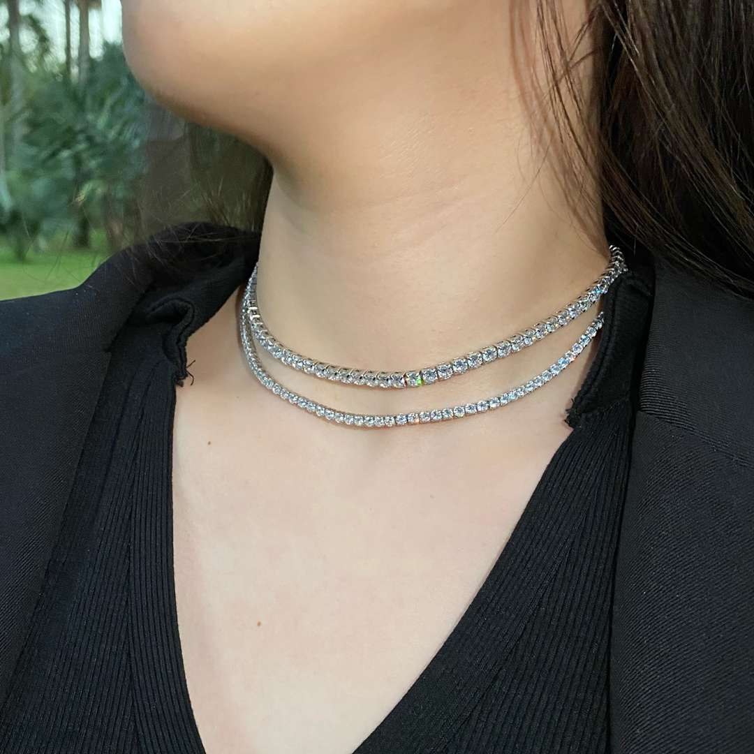 [Love's Uplift]Elegant Tennis Chain Necklace