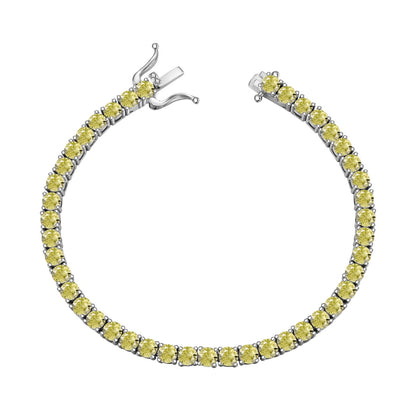 [Love's Uplift]Ornate Dazzling Round Cut Tennis Bracelet