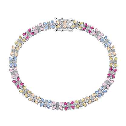 [Love's Uplift]Radiant Colorful Emerald Cut Party Bracelet