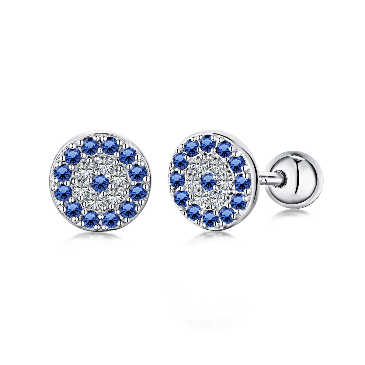 [Love's Uplift]Devil's Eye Ear Bone Nail Earrings