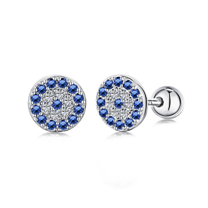[Love's Uplift]Devil's Eye Ear Bone Nail Earrings