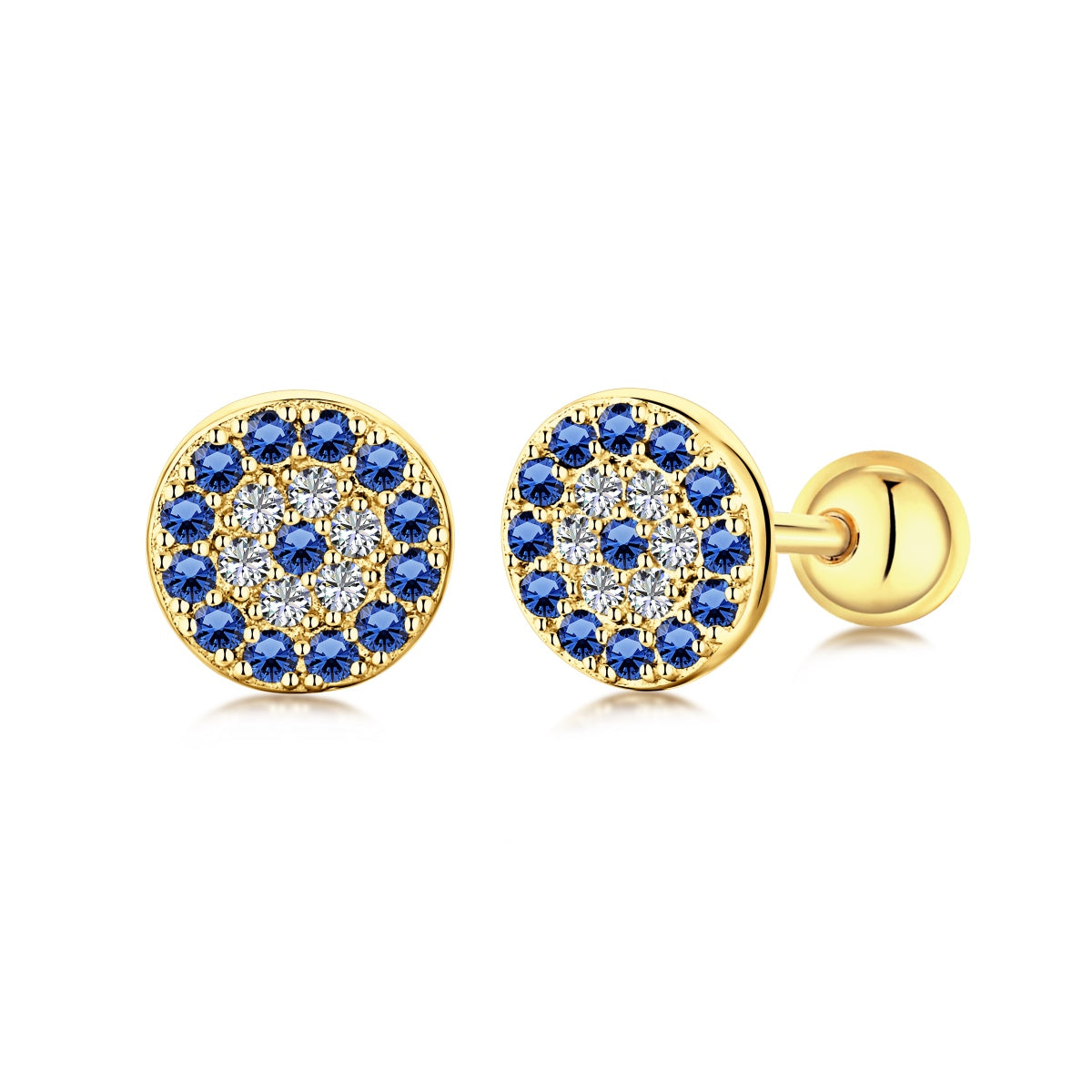 [Love's Uplift]Devil's Eye Ear Bone Nail Earrings