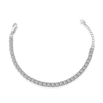 [Love's Uplift]Sparkling Radiant Princess Cut Tennis Bracelet