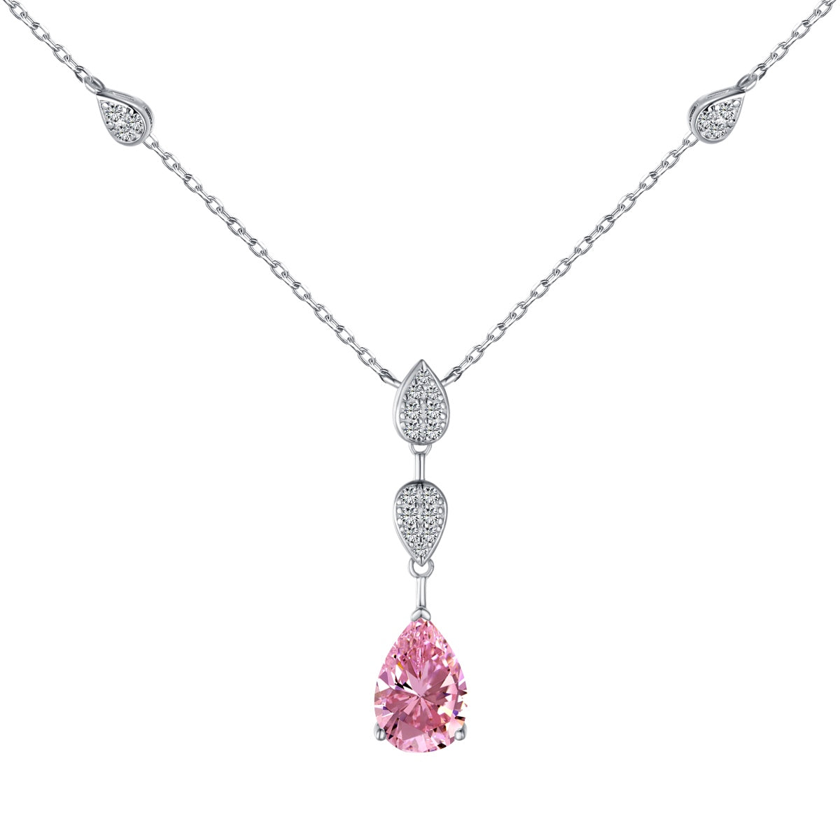 [Love's Uplift]Dazzling Pear Cut Necklace