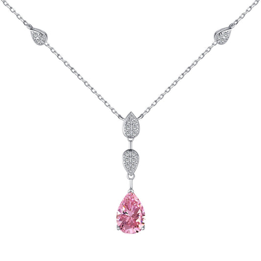 [Love's Uplift]Dazzling Pear Cut Necklace