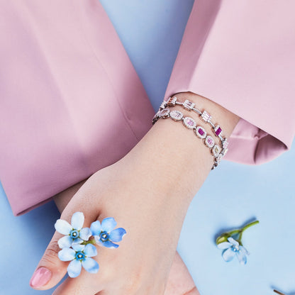[Love's Uplift]Exquisite Ornate Emerald Cut Daily Bracelet