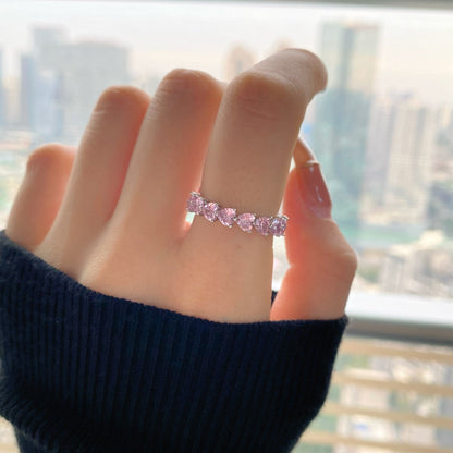 [Love's Uplift]0.25 Carat Radiant Romance Heart Cut Lover Ring