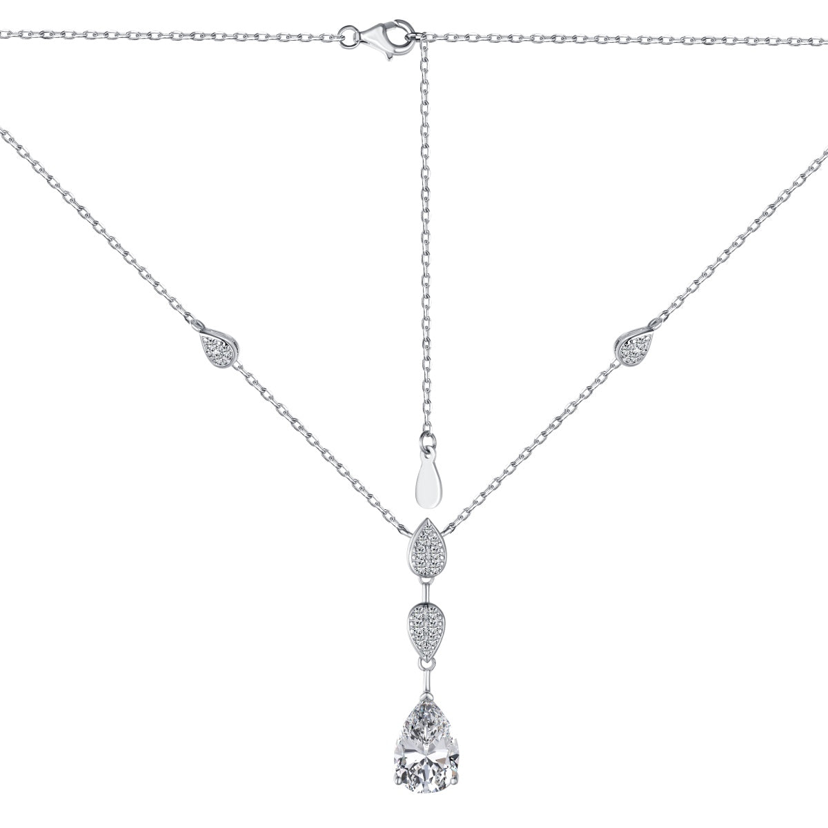 [Love's Uplift]Dazzling Pear Cut Necklace