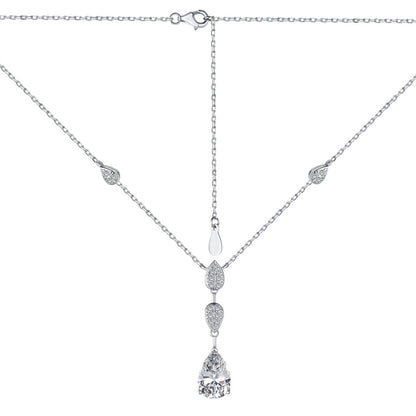 [Love's Uplift]Dazzling Pear Cut Necklace