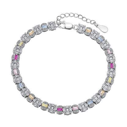 [Love's Uplift]Dazzling Radiant Multi Cut Daily Bracelet