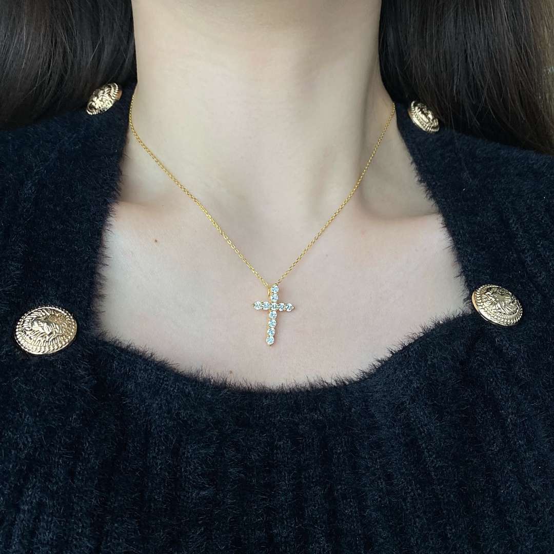 [Love's Uplift]Unique Cross Shape Necklace