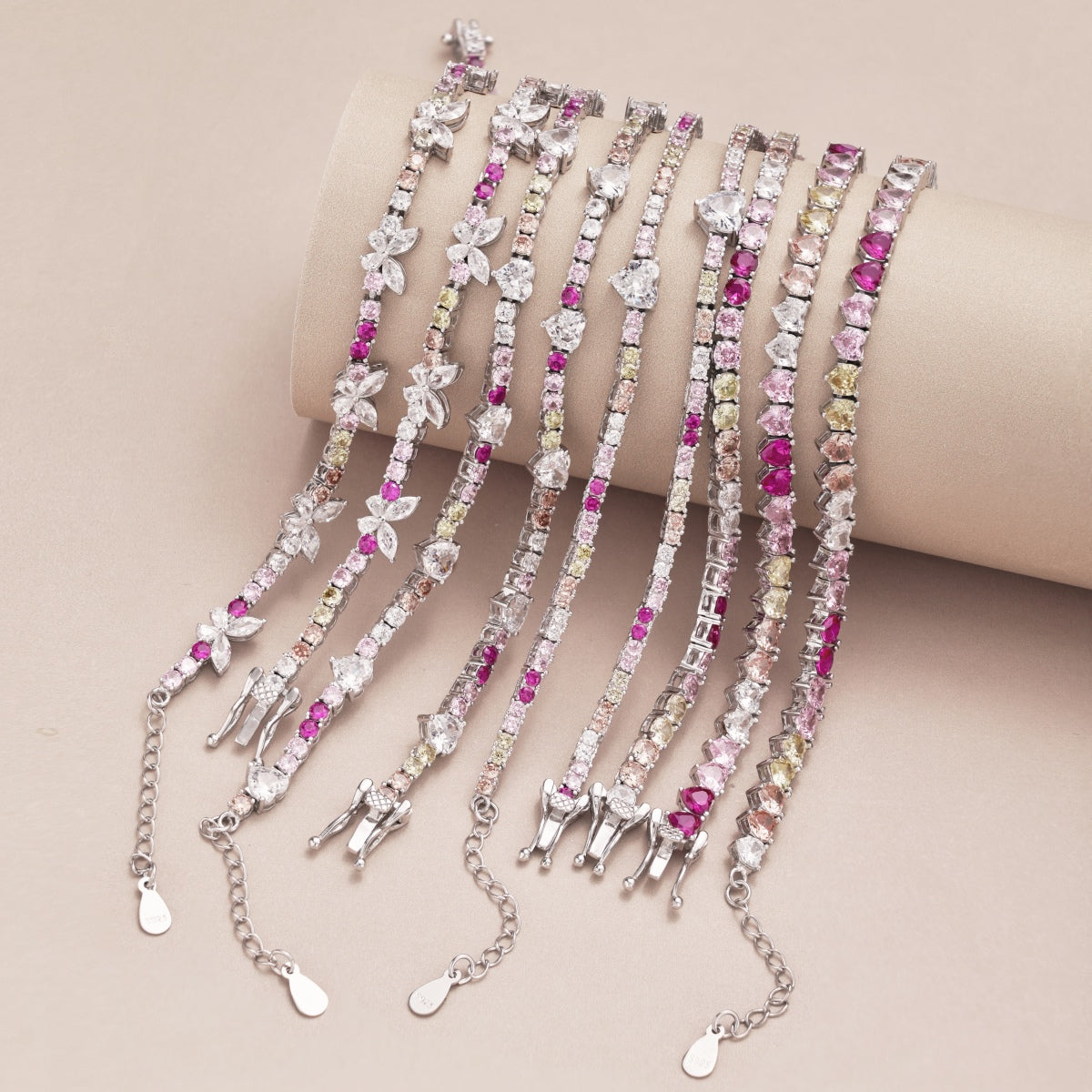 [Love's Uplift]Delicate Colorful Emerald Cut Party Bracelet