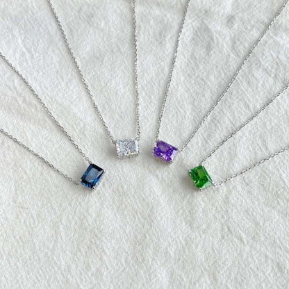 [Love's Uplift]Luxurious Square Shape Colorful Necalack