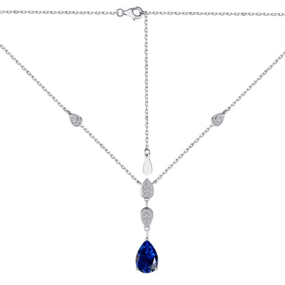[Love's Uplift]Dazzling Pear Cut Necklace
