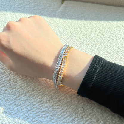 [Love's Uplift]Exquisite Emerald Cut Daily Bracelet