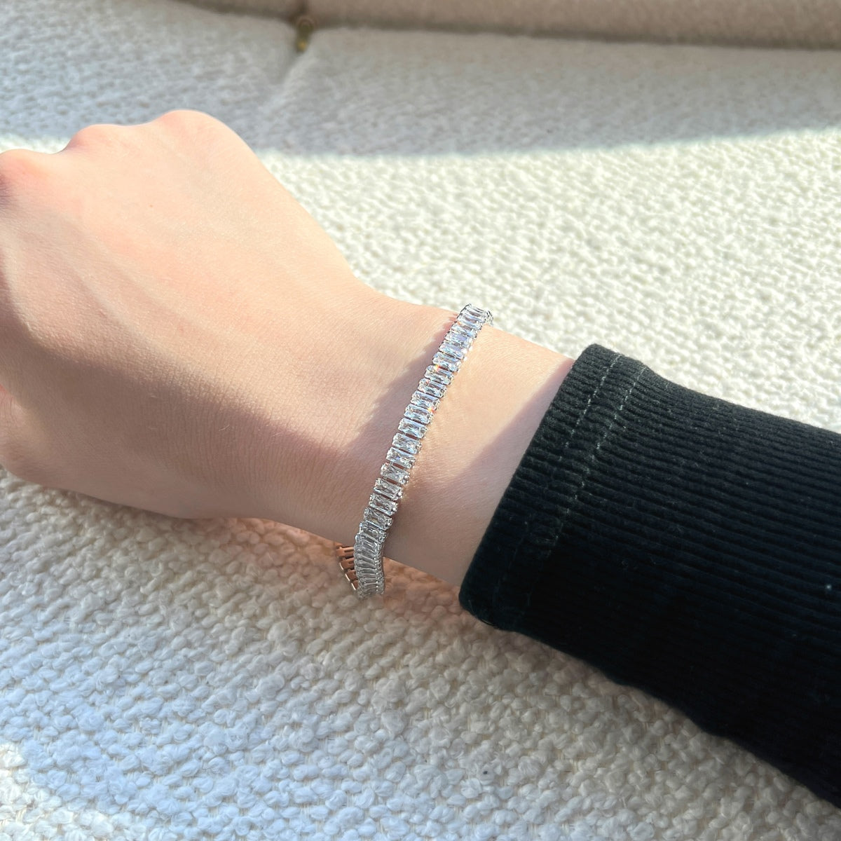 [Love's Uplift]Exquisite Emerald Cut Daily Bracelet