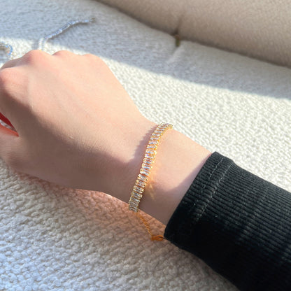 [Love's Uplift]Exquisite Emerald Cut Daily Bracelet