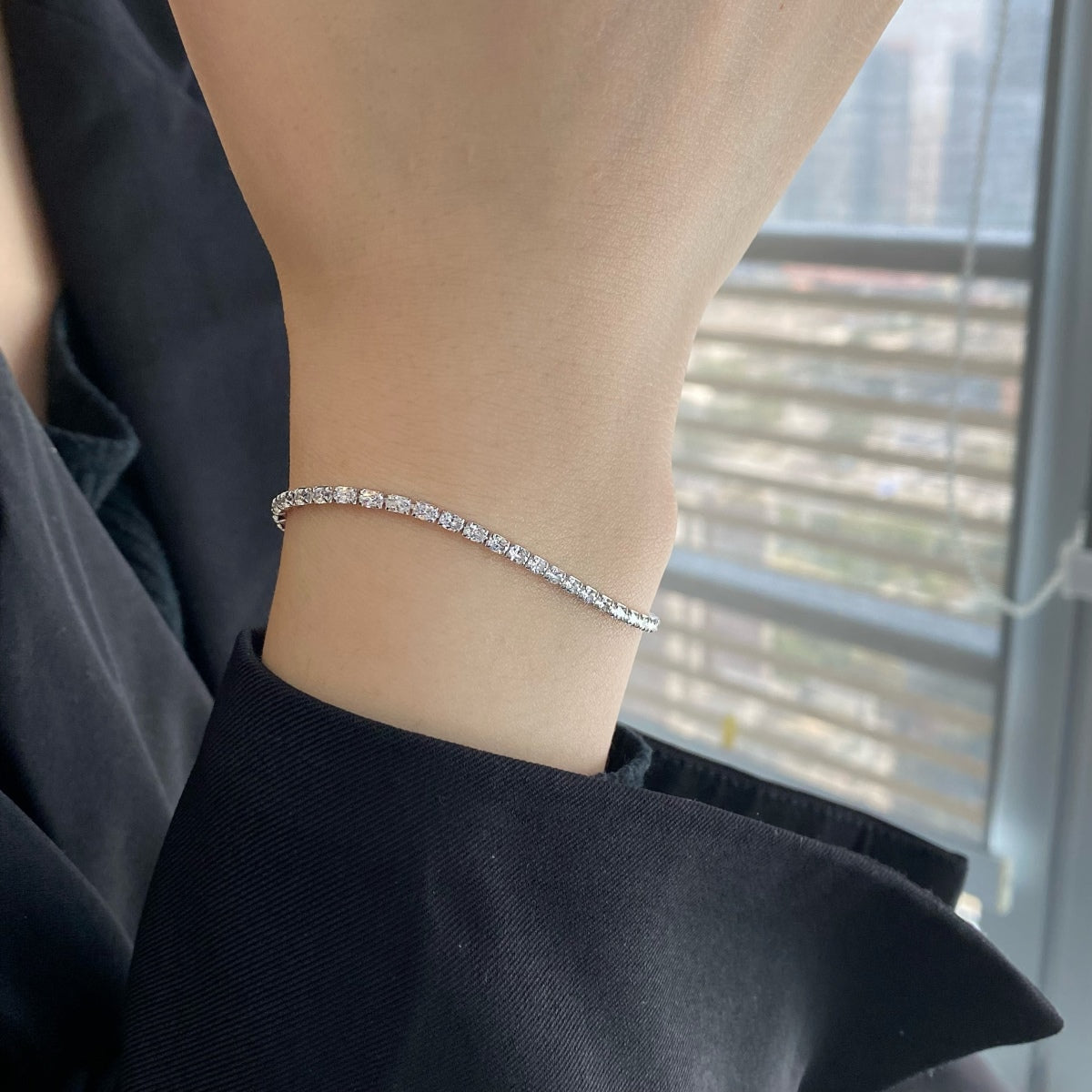 [Love's Uplift]Elegant Emerald Cut Daily Bracelet
