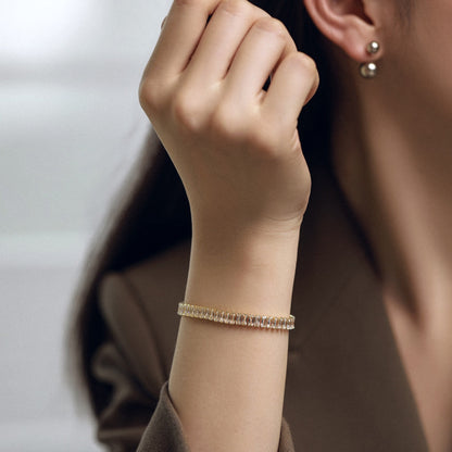[Love's Uplift]Exquisite Emerald Cut Daily Bracelet